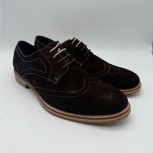 BRAND NEW Ben Sherman Bennet Brogue Suede Brown Men’s Shoes Sz 9 M